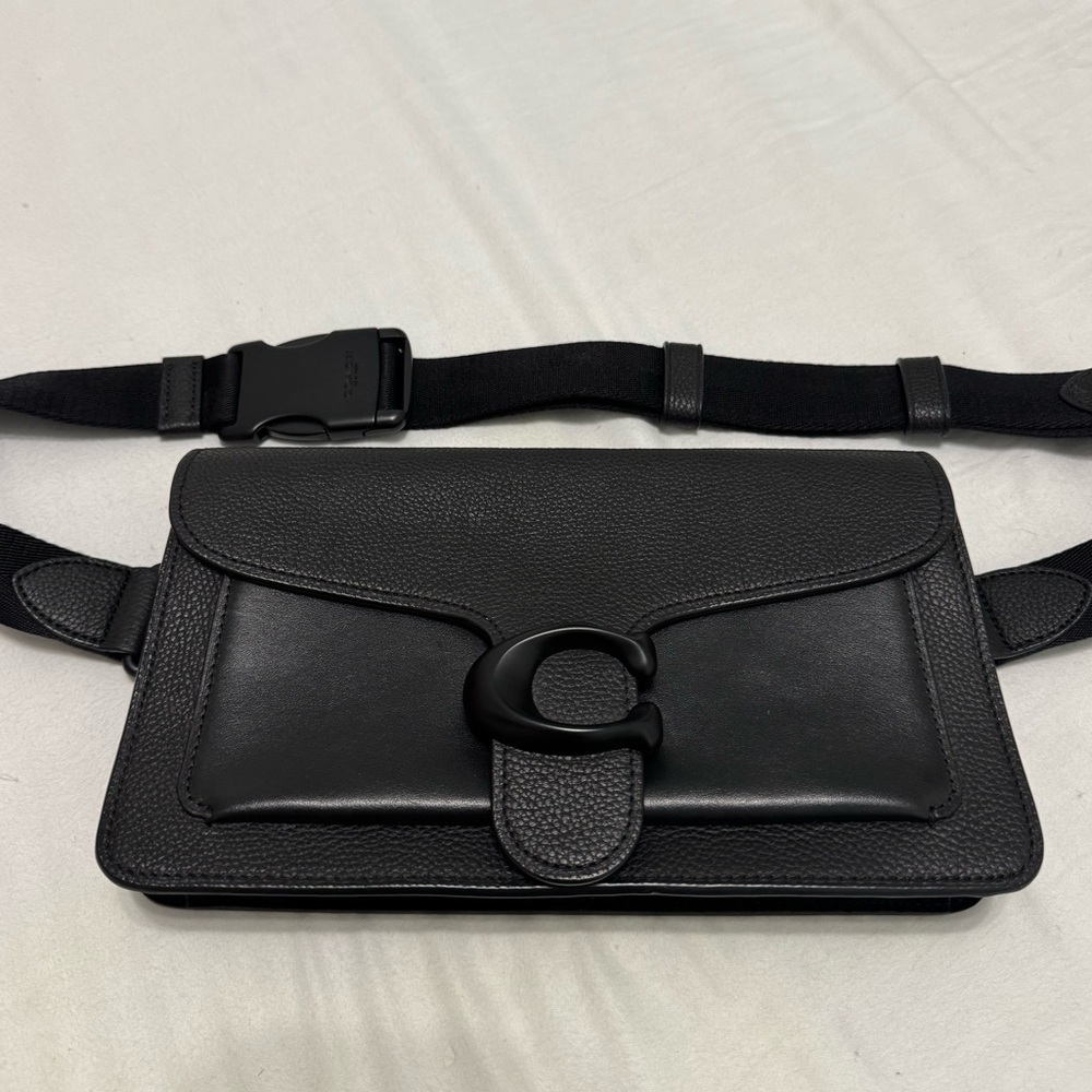 Black Coach Tabby belt bag
